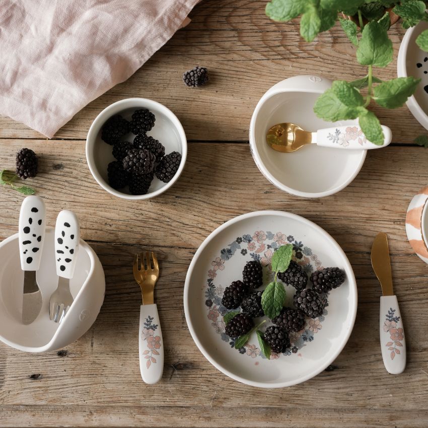 Elodie - Silikon Tellerset Blue Garden