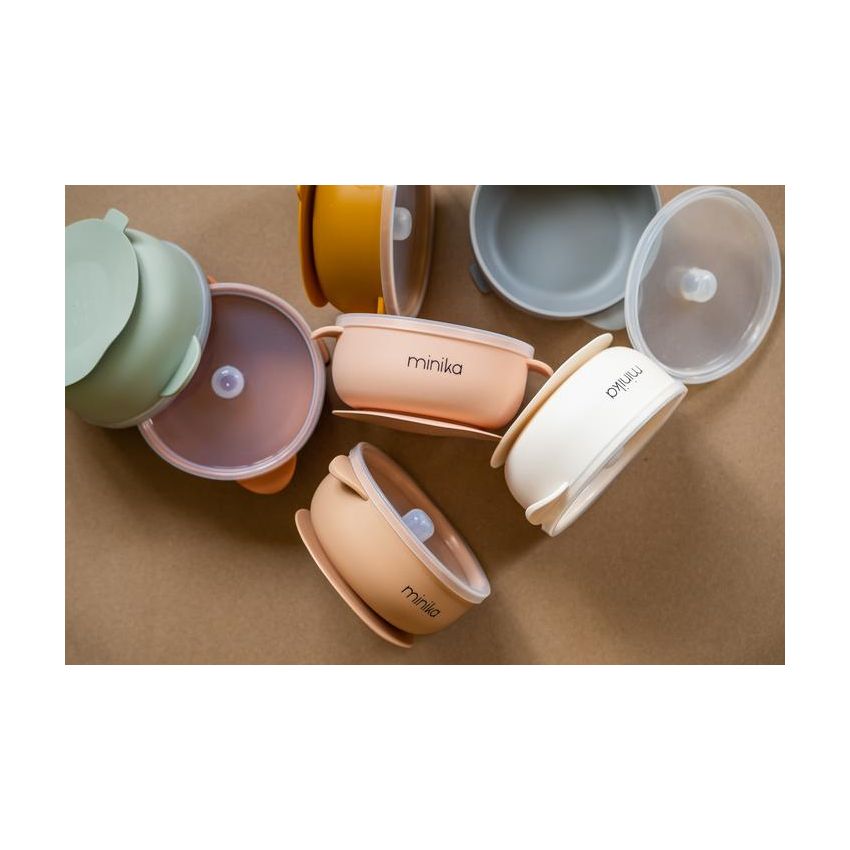 Minika - Saugnapf - Schale mit Deckel