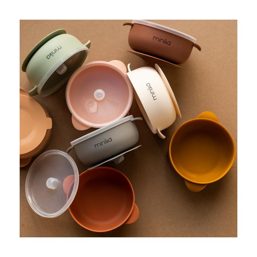 Minika - Saugnapf - Schale mit Deckel