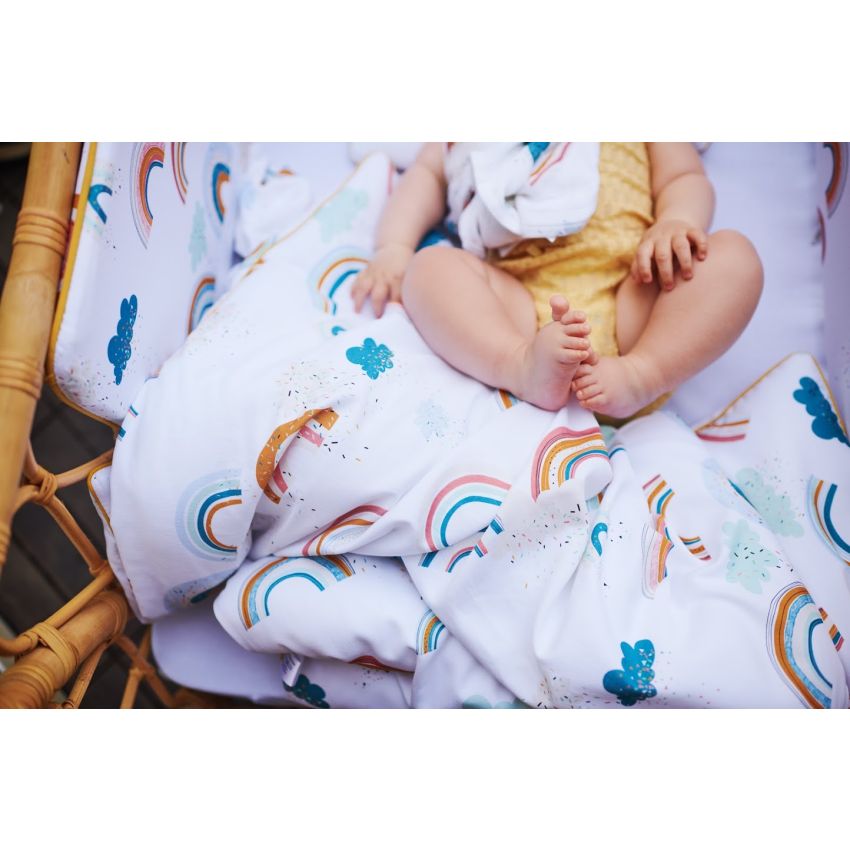 Samiboo - XL Bettset gefüttert 180 x 150cm Rainbow