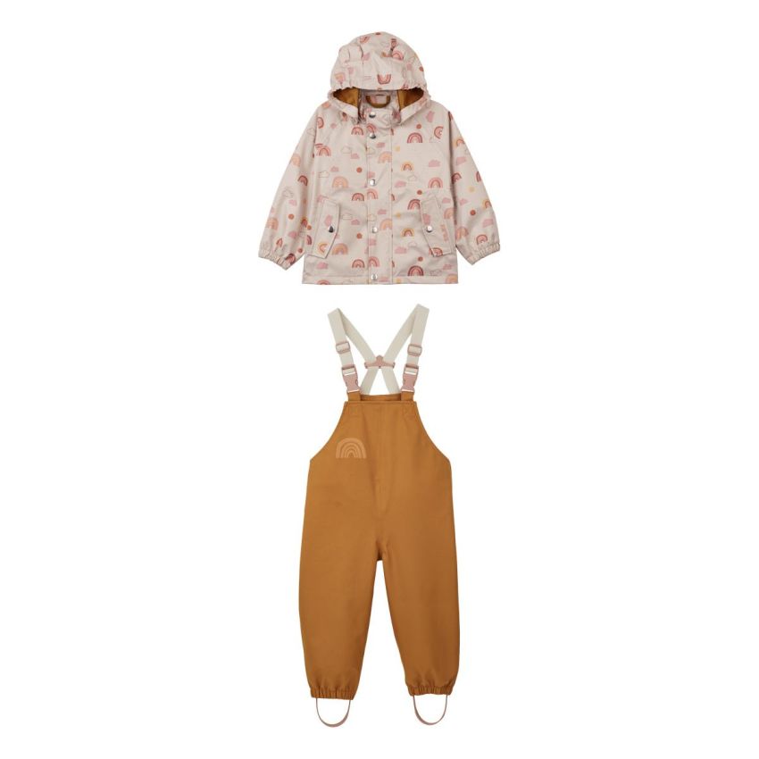 LIEWOOD - Dakota Softshell Regenbekleidungsset Rainbow Love Sandy
