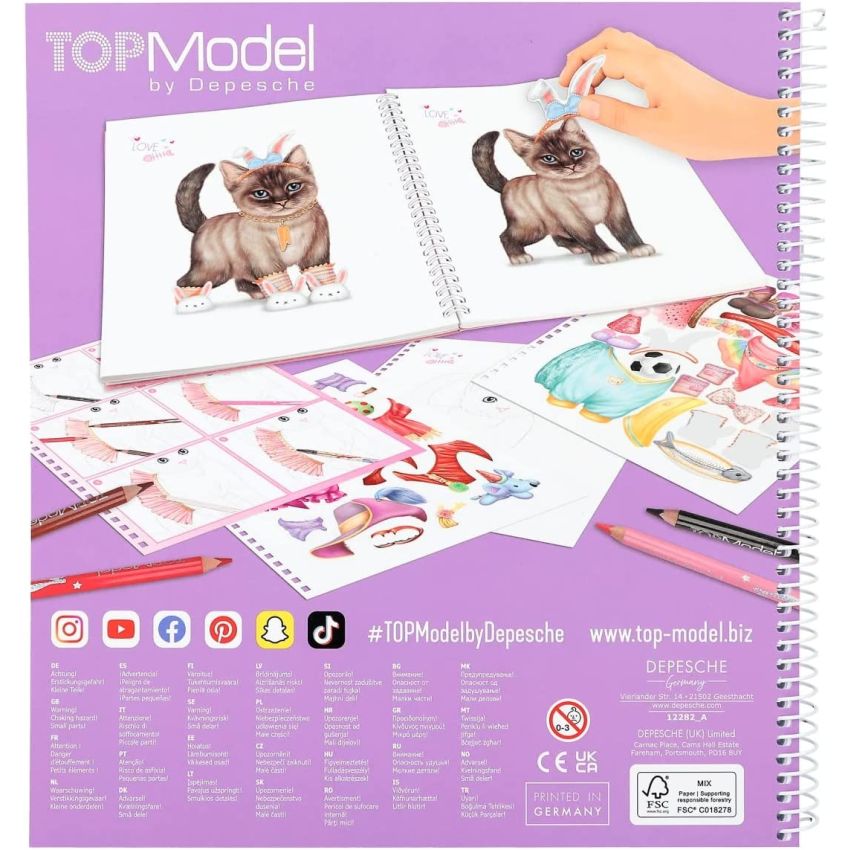 Depesche - TOPModel  Create your Kitty Malbuch