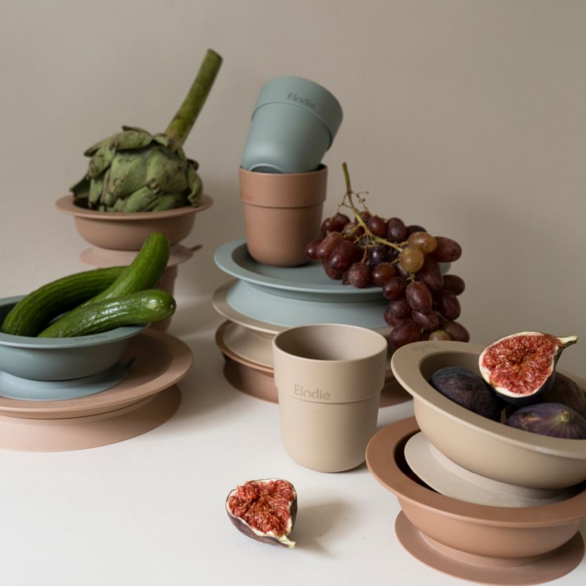 Elodie - Geschirrset Saugnapf Pure Khaki