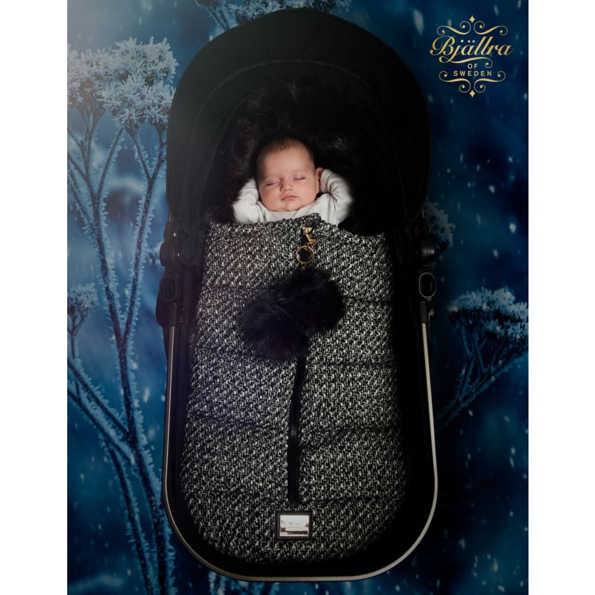 Bjällra of Sweden - Fusssack Black Tweed