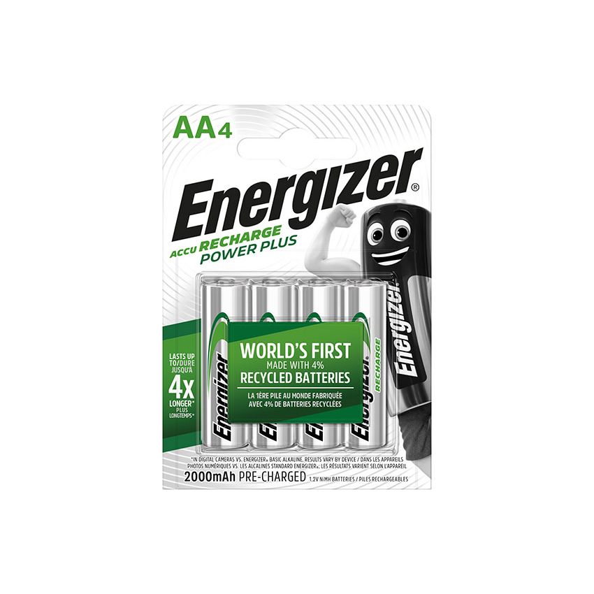Energizer - NiMH Akkumulator Power AA, 4 Stück