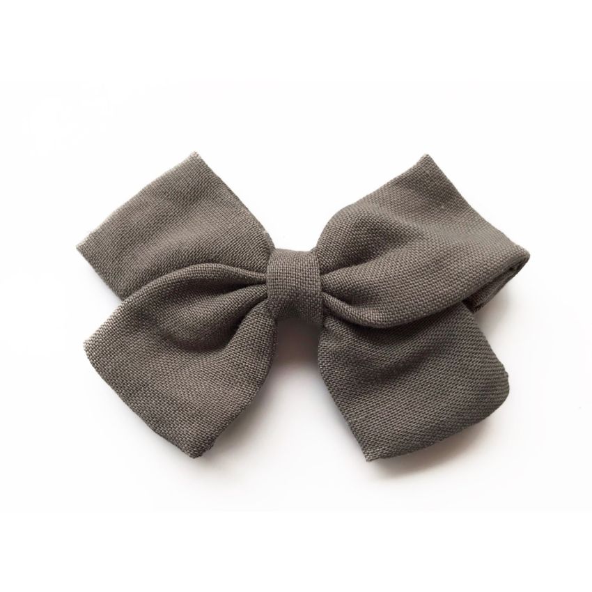 Forever Autumn - Leinen Haarclip Charcoal