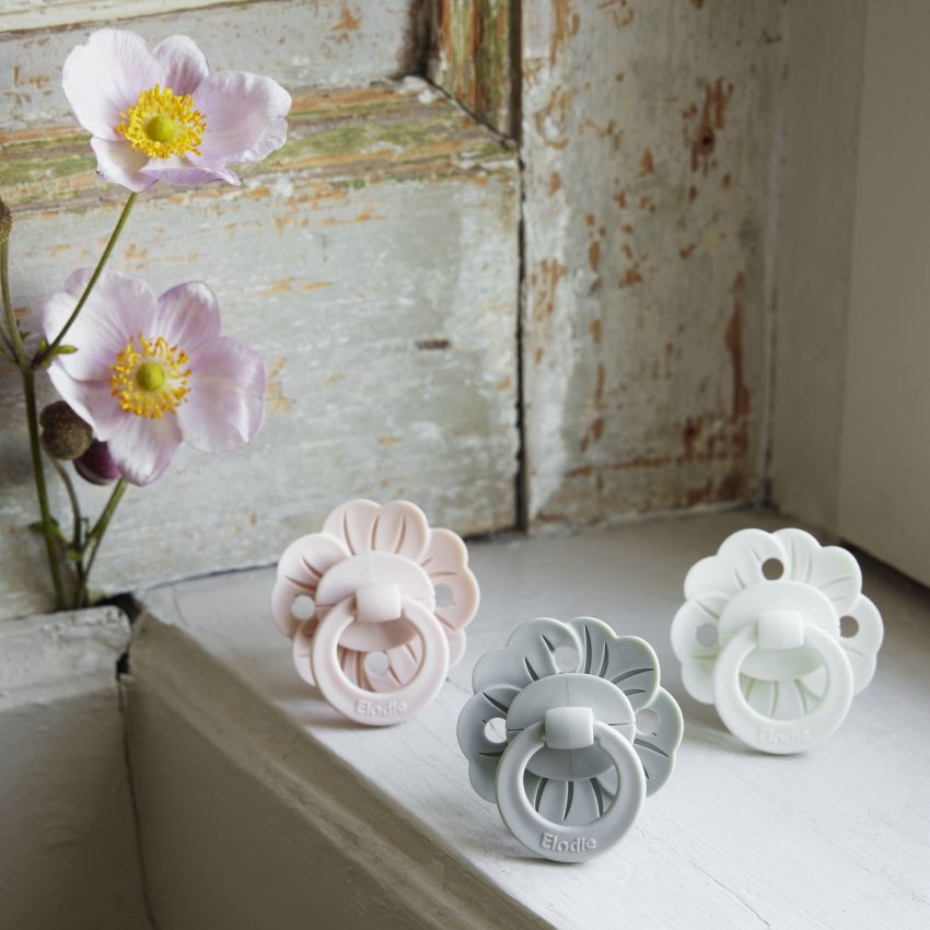 Elodie - Schnuller Binky Bloom Vanilla White