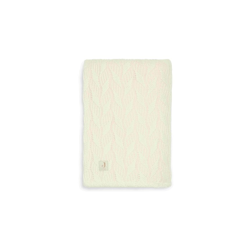 Jollein - Strickdecke River Ivory / Coral