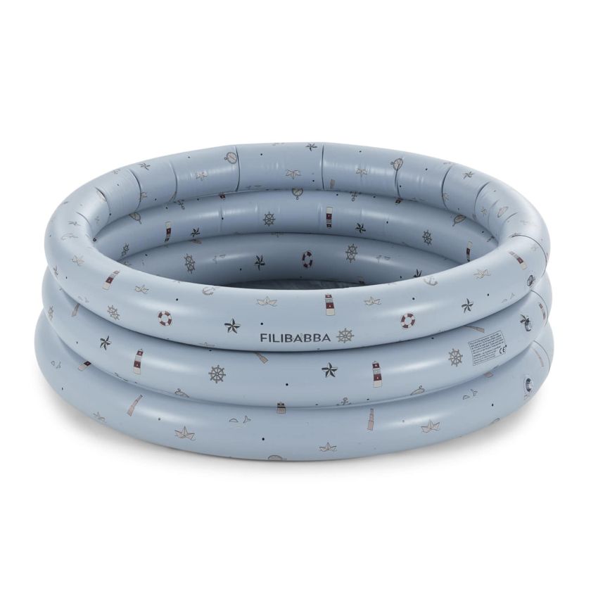 FILIBABBA - Plantschbecken Little Sailor Blau Ø80 cm