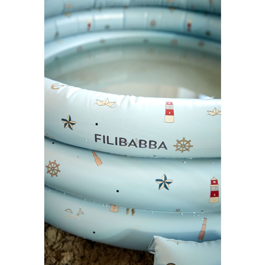 FILIBABBA - Plantschbecken Little Sailor Blau Ø80 cm