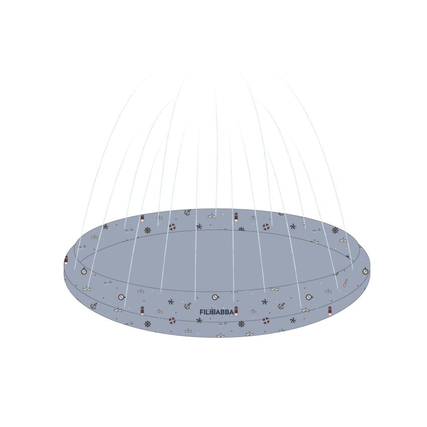 FILIBABBA - Sprinkler mini Pool Little Sailor Blau