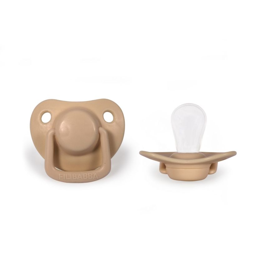 FILIBABBA - Schnuller 2er Set Doeskin 0-6 Monate