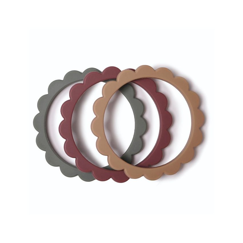 Mushie - Beissring Set Berry/Dried Thyme/Natural