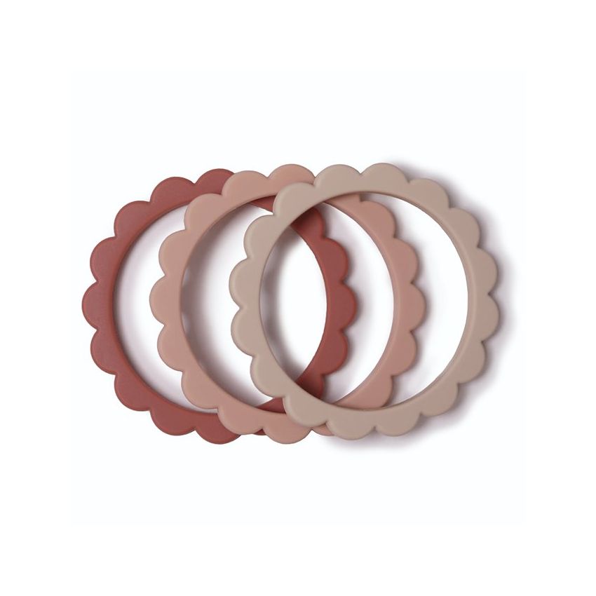 Mushie - Beissring Set Blush/Rose/Shifting Sand