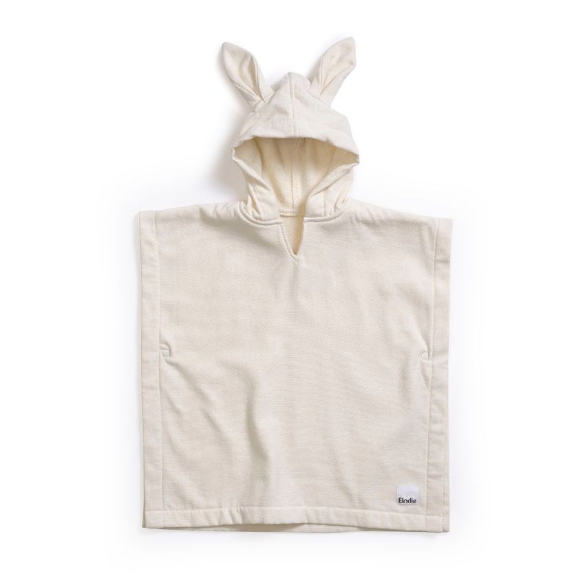 Elodie - Bade Poncho Vanilla White