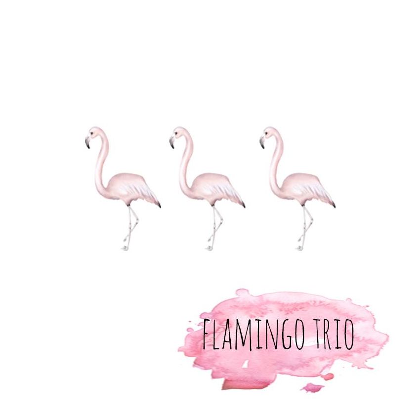 Little Rae Prints - Wandsticker Flamingo Trio