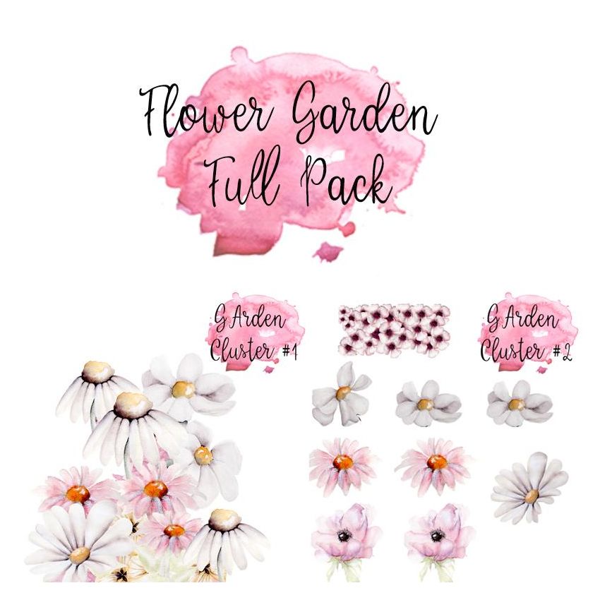 Little Rae Prints - Wandsticker Flower Garden