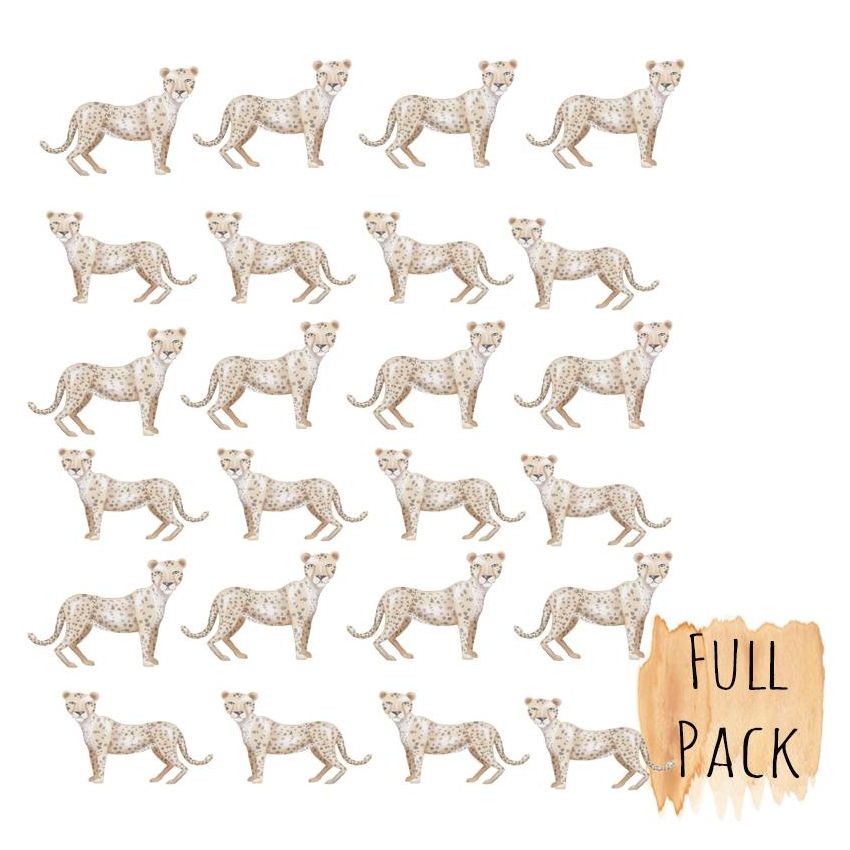 Little Rae Prints - Wandsticker Leopard Set