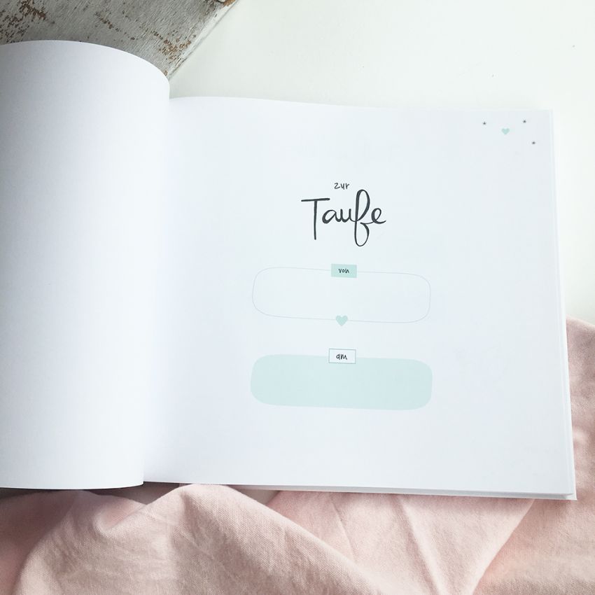 mintkind - Gästebuch Erinnerungsbuch Meine Taufe