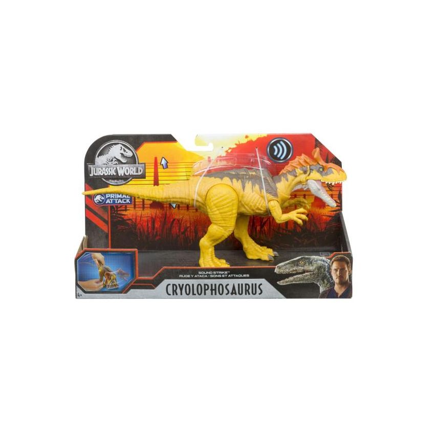 Mattel - Jurassic World Brüll-Attacke Cryolophosaurus