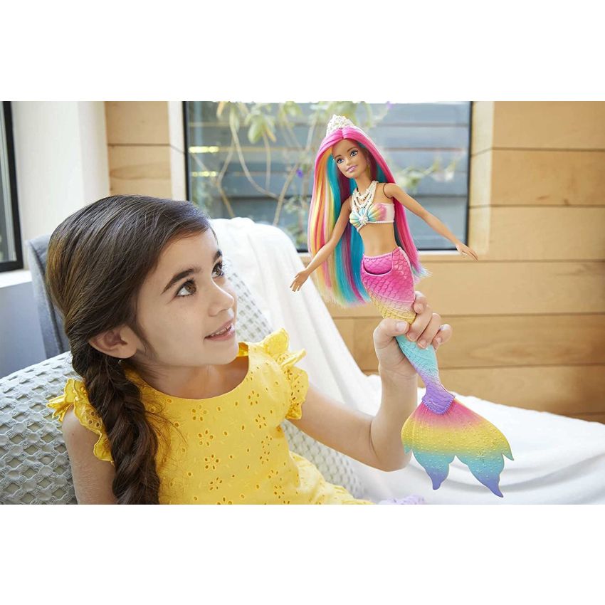 Mattel - Barbie Dreamtopia Regenbogenzauber Meerjungfrauen-Puppe