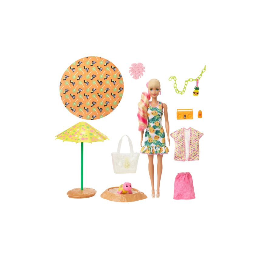 Mattel - Barbie Color Reveal: Schaumspass (Ananas)