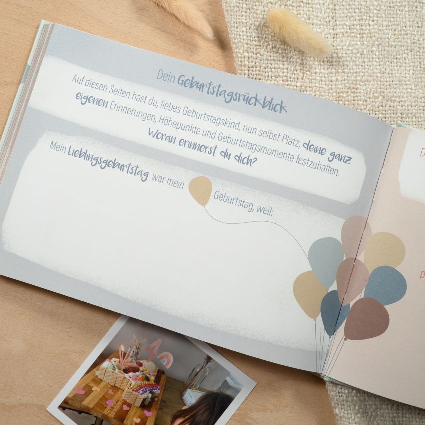 mintkind - Mein Erinnerungsbuch - Alle meine Kindergeburtstage