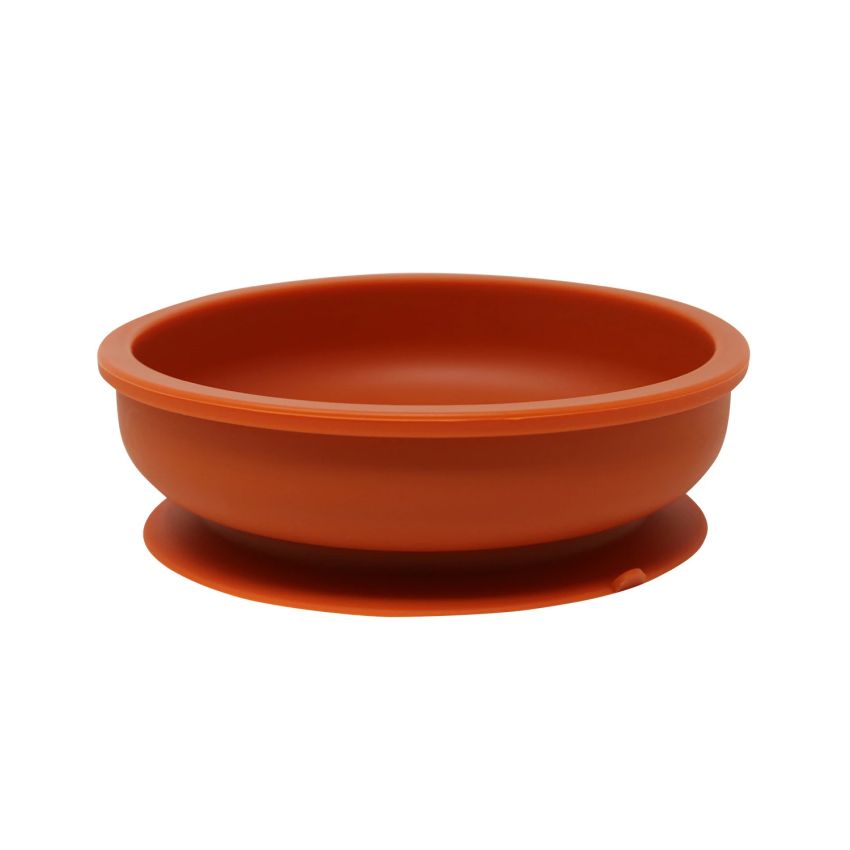 Glitter & Spice - Silikon Saugnapf Teller Rust