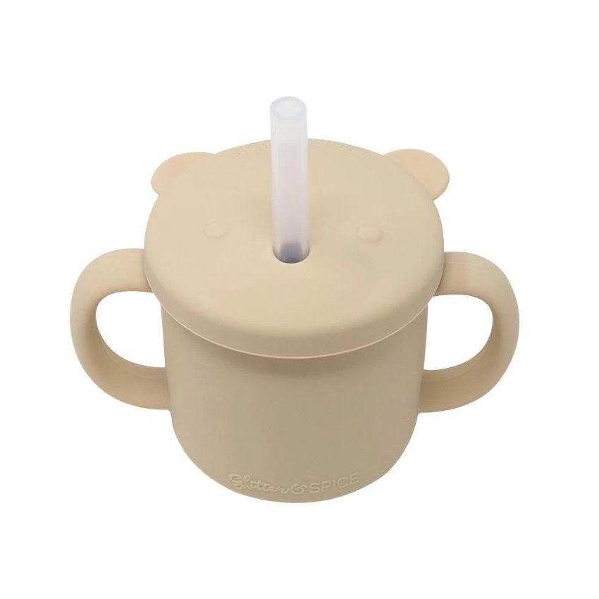 Glitter & Spice - Silikon Trinkbecher Bär Nude