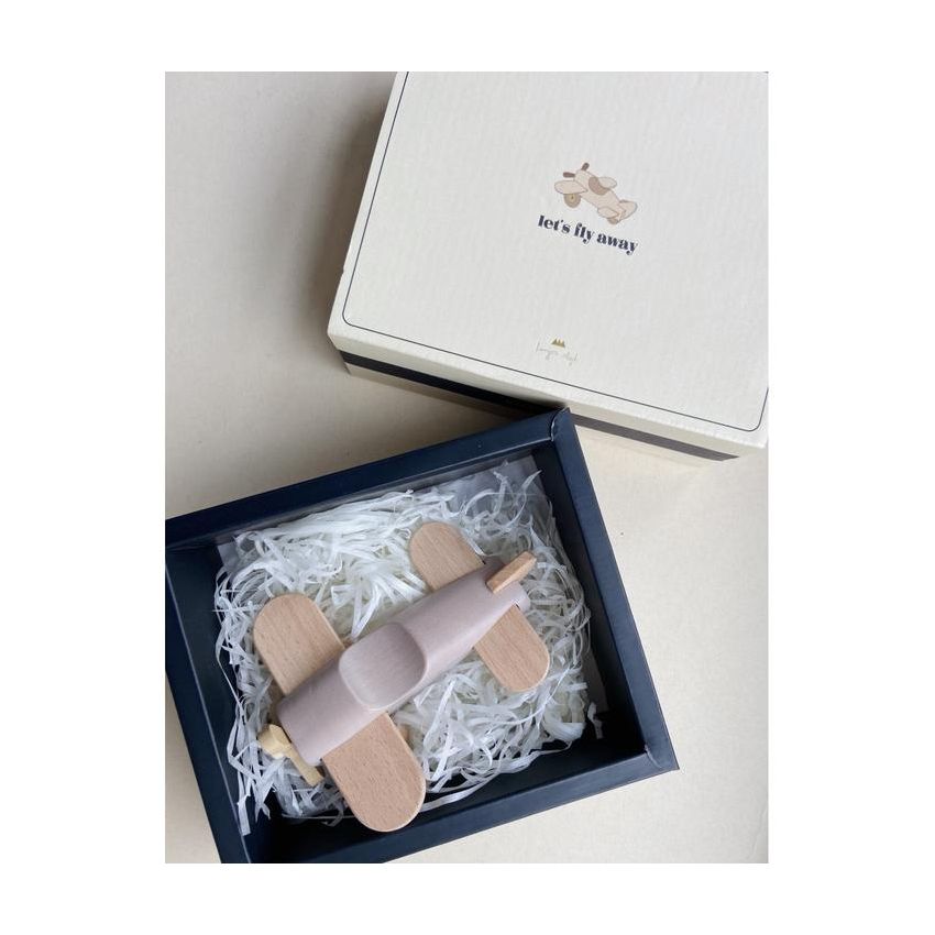 Konges Sløjd -  Holz Flugzeug Warm Grey