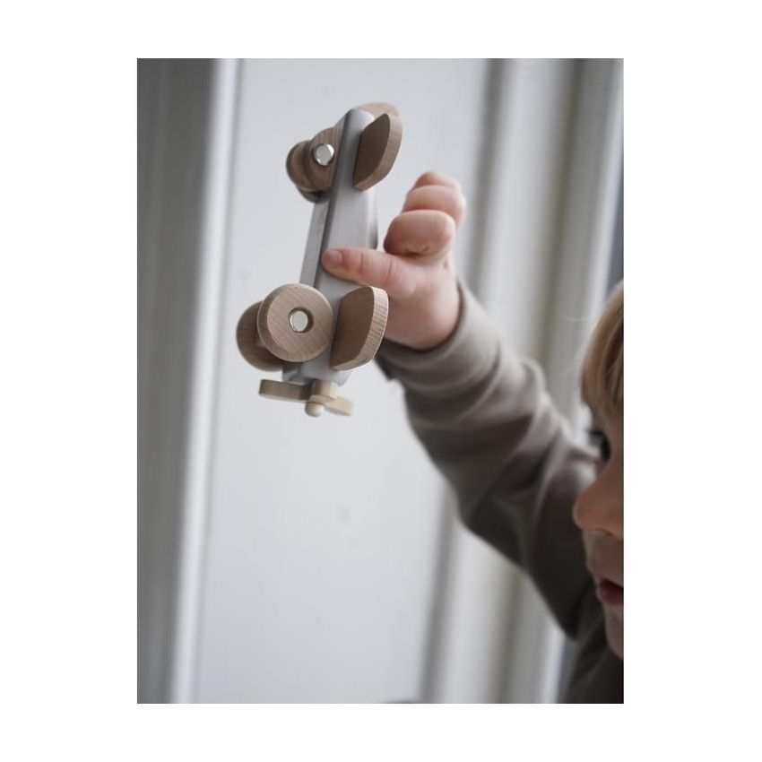 Konges Sløjd -  Holz Flugzeug Warm Grey