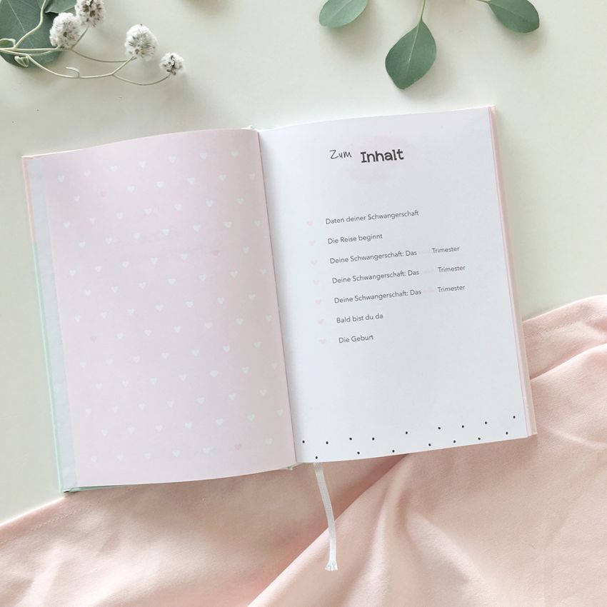 mintkind - Schwangerschaftstagebuch Hardcover