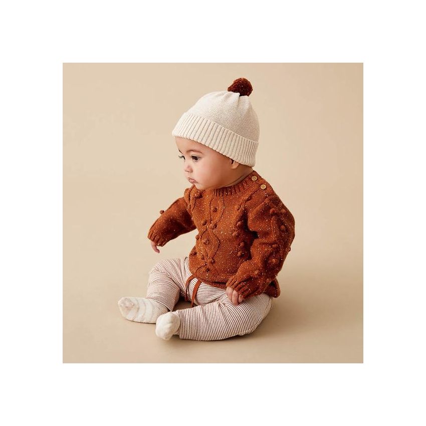 wilson & frenchy - Toasted Pecan Strick Pullover Baubles