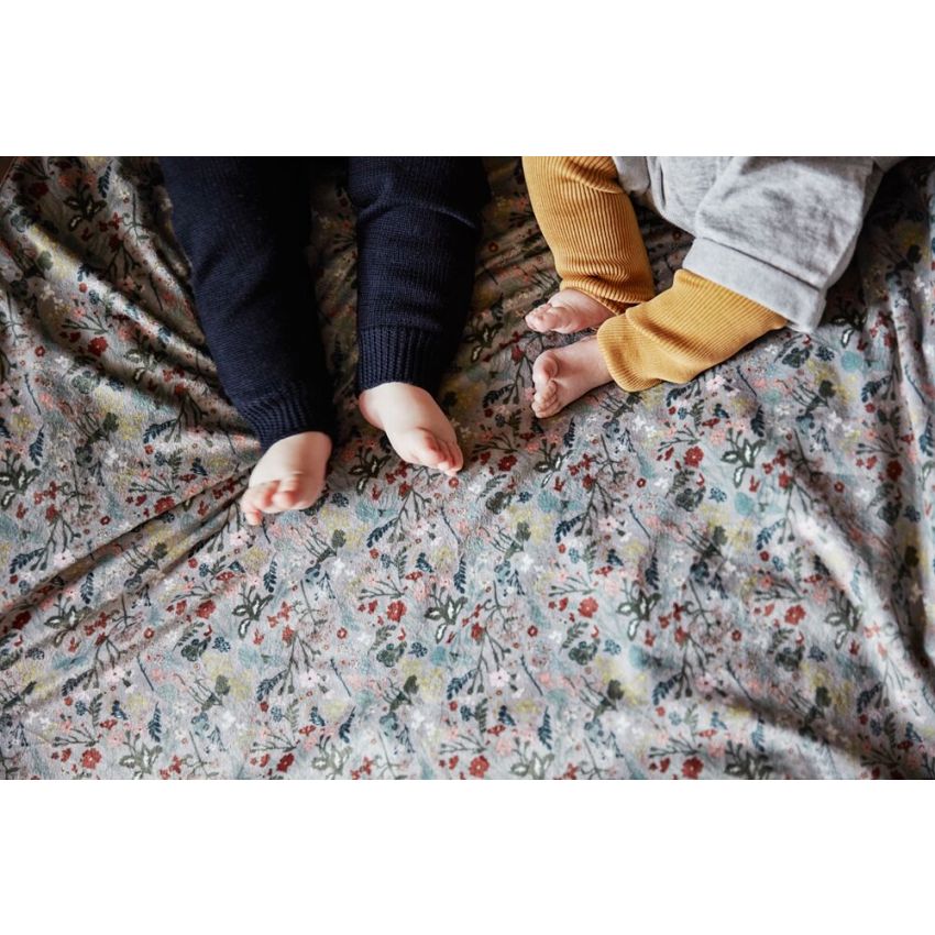 Elodie - Samtdecke Vintage Flower