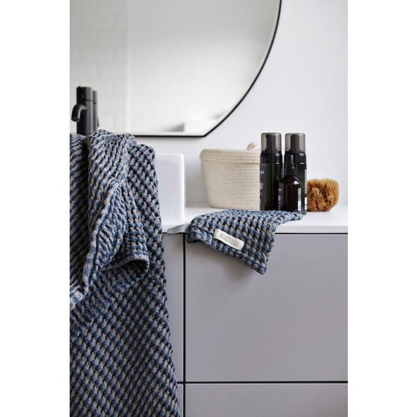 Hildestad Copenhagen - Waffel Badetuch Stormy Blue