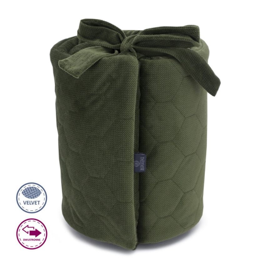 Makaszka - Bettumrandung Samt Olive