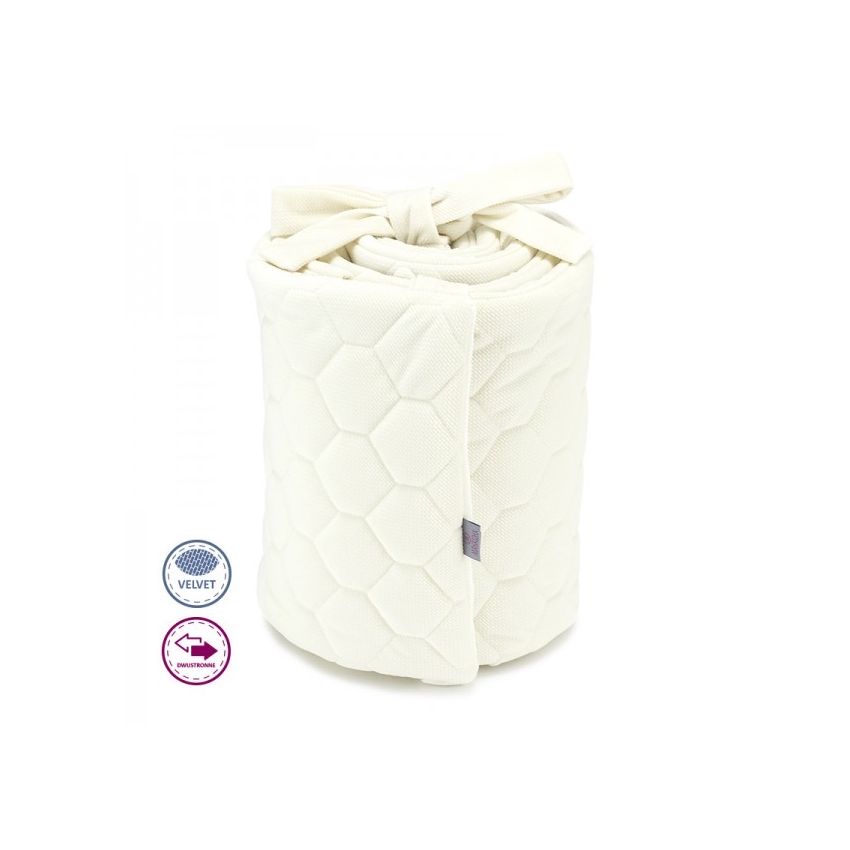 Makaszka - Bettumrandung Samt Creme