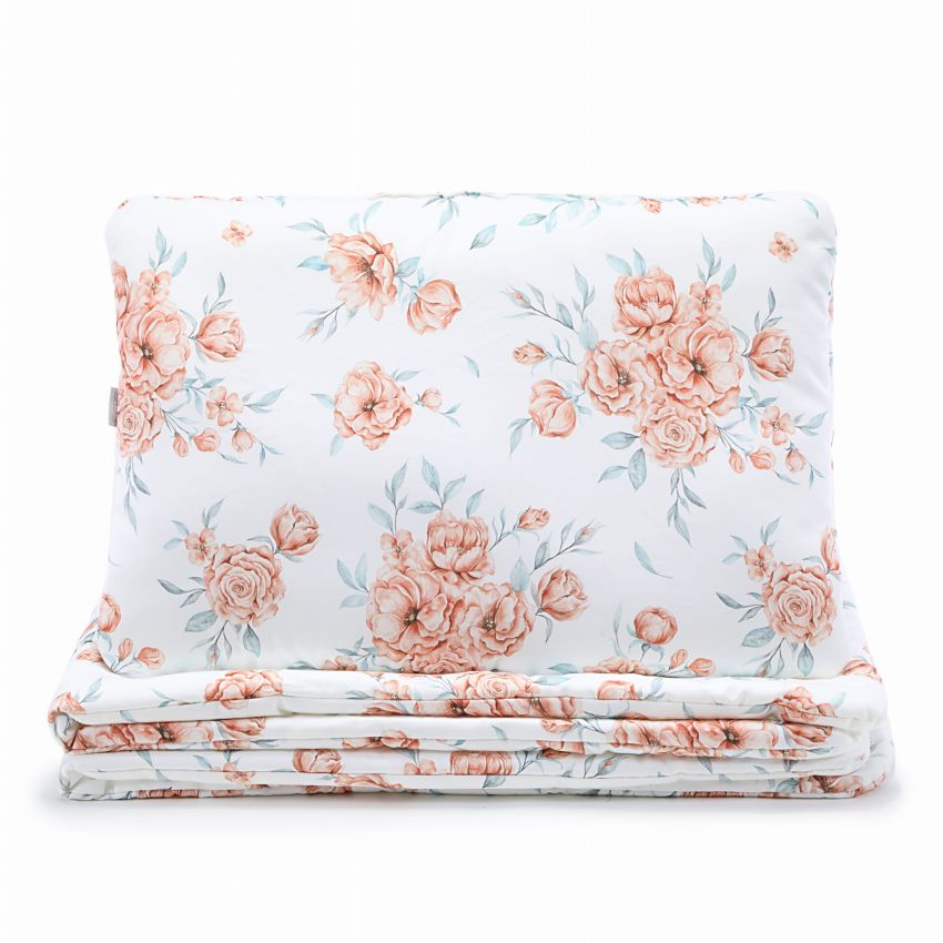 Qbana Mama - Bettdeckenset mit Kissen gefüttert Bloom Revival