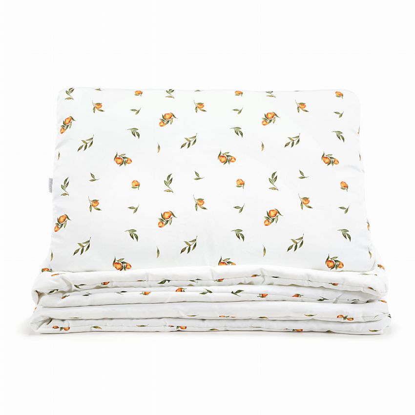 Qbana Mama - Bettdeckenset mit Kissen gefüttert Secret Citrus