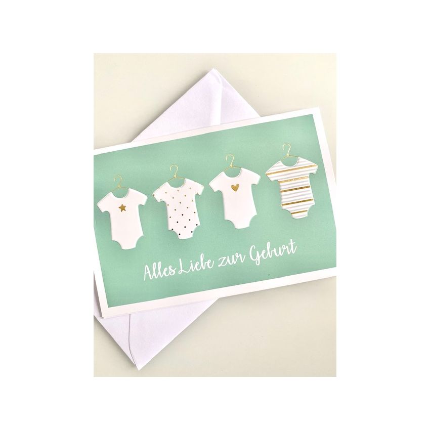 Grusskarte zur Geburt: Alles Liebe zur Geburt