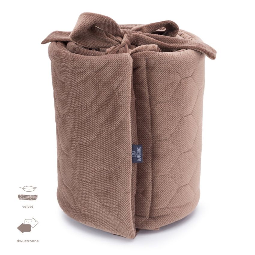 Makaszka - Bettumrandung Samt Braun