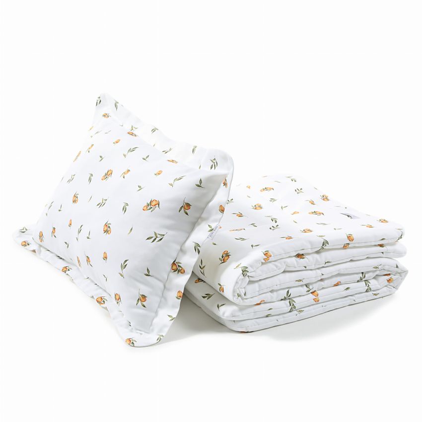 Qbana Mama - Bettdeckenset mit Kissen gefüttert XL Secret Citrus