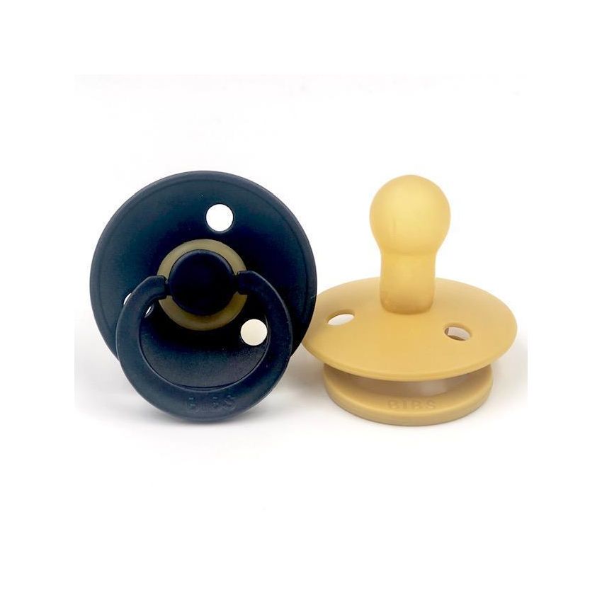 BIBS - Mustard / Dark Denim Gr. 1