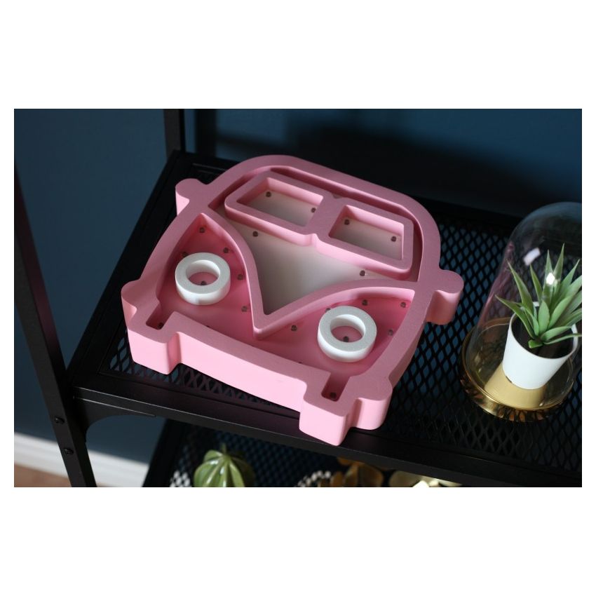 HappyMoon - LED Nachtlampe Hippiebus pink