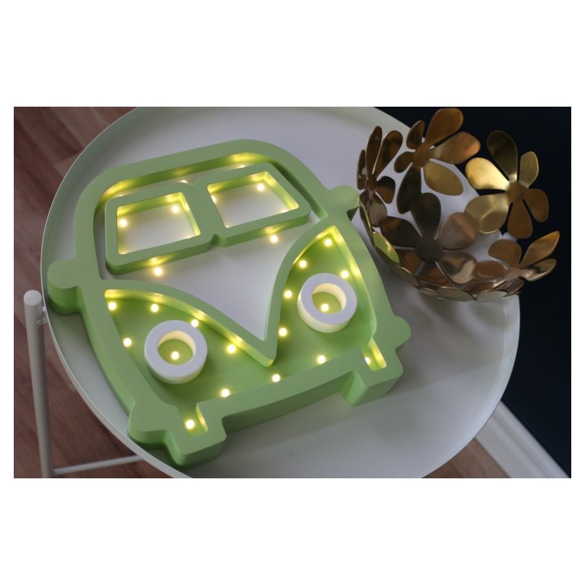 HappyMoon - LED Nachtlampe Hippiebus grasgrün