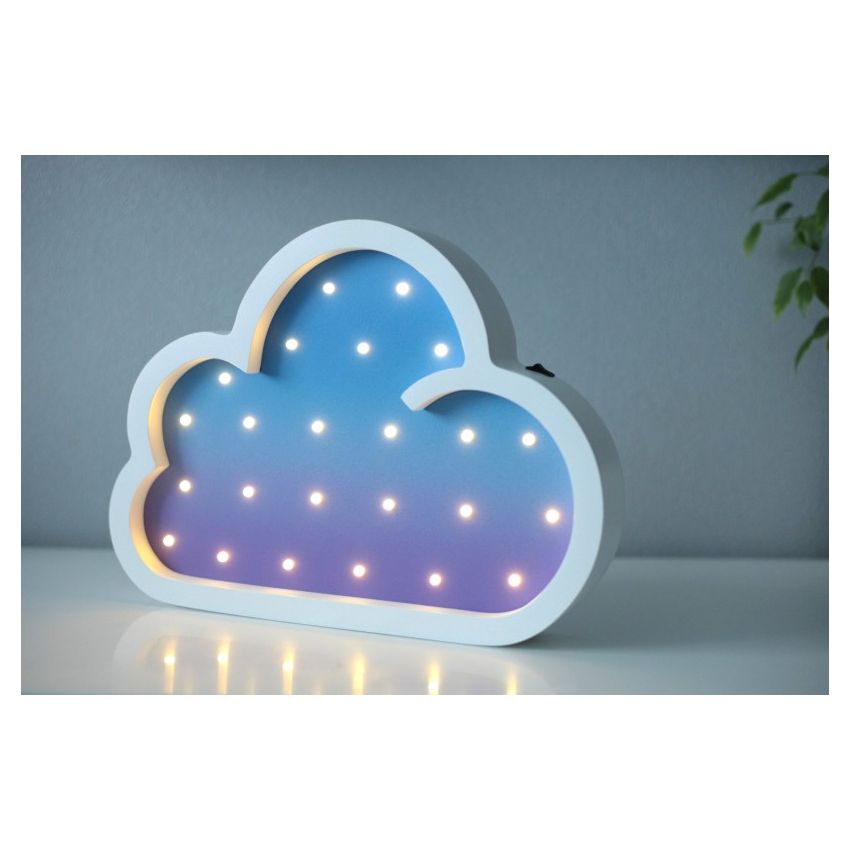 HappyMoon - LED Nachtlampe Wolke mit Farbverlauf blau lila