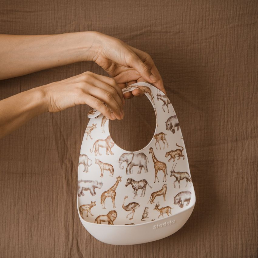 Stadela - Silikon- Lätzchen Safari
