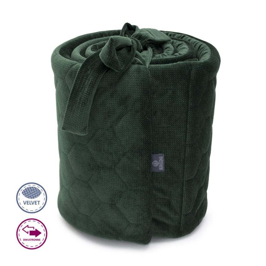 Makaszka - Bettumrandung Samt Dunkelgrün