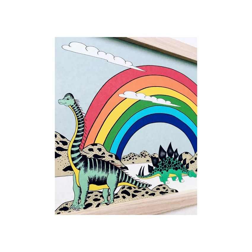 Dino Raw - Poster Rainbow Dreaming big
