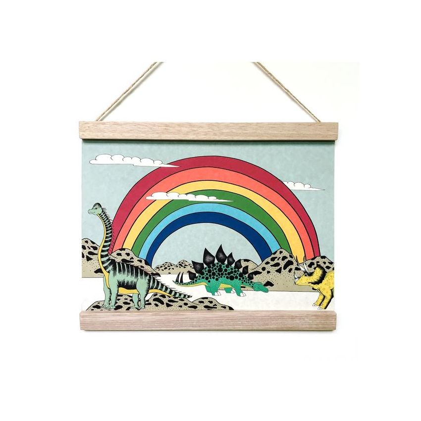 Dino Raw - Poster Rainbow Dreaming